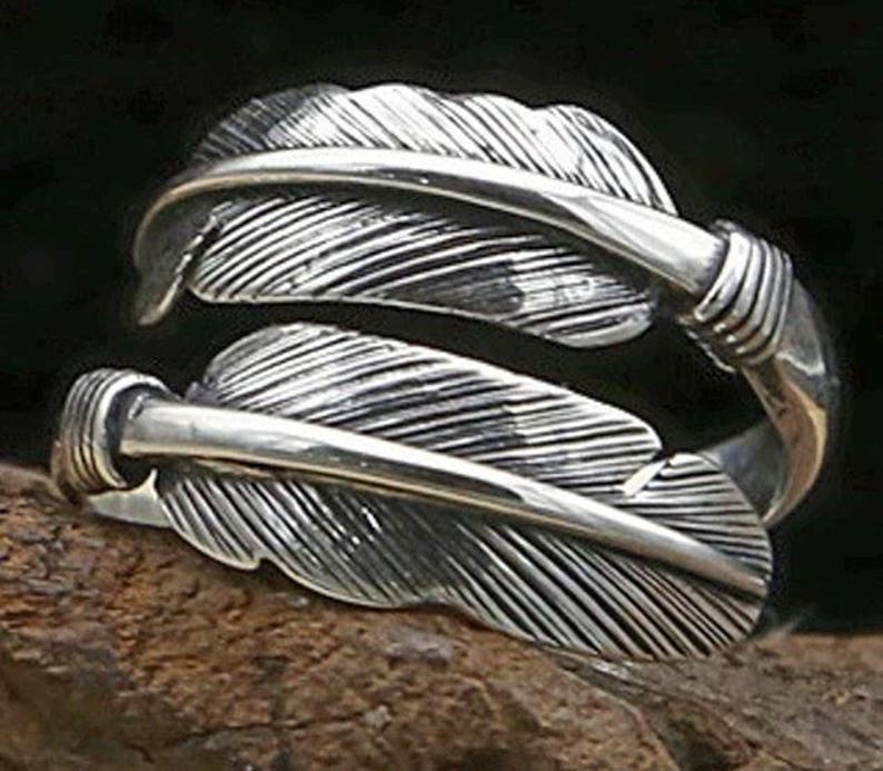 100/% Real 925 Sterling Silver Jewelry Butterfly Feather Retro Rings for Women Party Gift Bijoux Thai Silver Ring free delivery