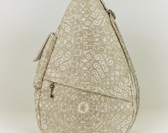 Beige Swirls Shoulder Bag