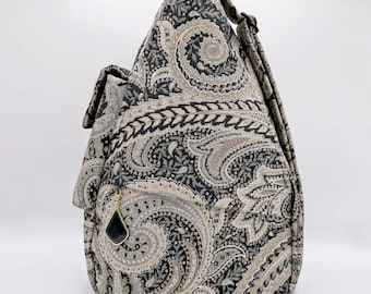 Ellegant Paisley Shoulder Bag, Handbag, Purse, Pocketbook, Luggage, Backpack, Accessory
