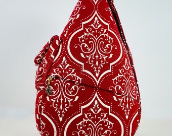 Red and White Shoulder Bag