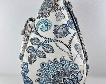 White Lotus Shoulder Bag, Handbag, Purse, Pocketbook, Luggage, Backpack, Accessory