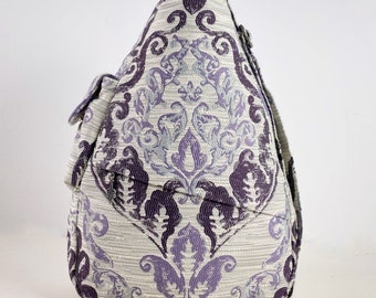 Purple Medallion Shoulder Bag, Handbag, Purse, Pocketbook, Luggage, Backpack, Accessory