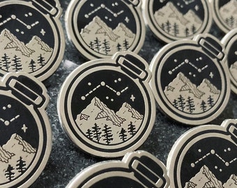 Bottled Mountains Enamel Pin