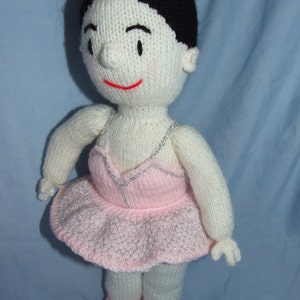 15inch high knitted ballerina doll image 1