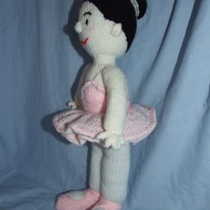 15inch high knitted ballerina doll image 5