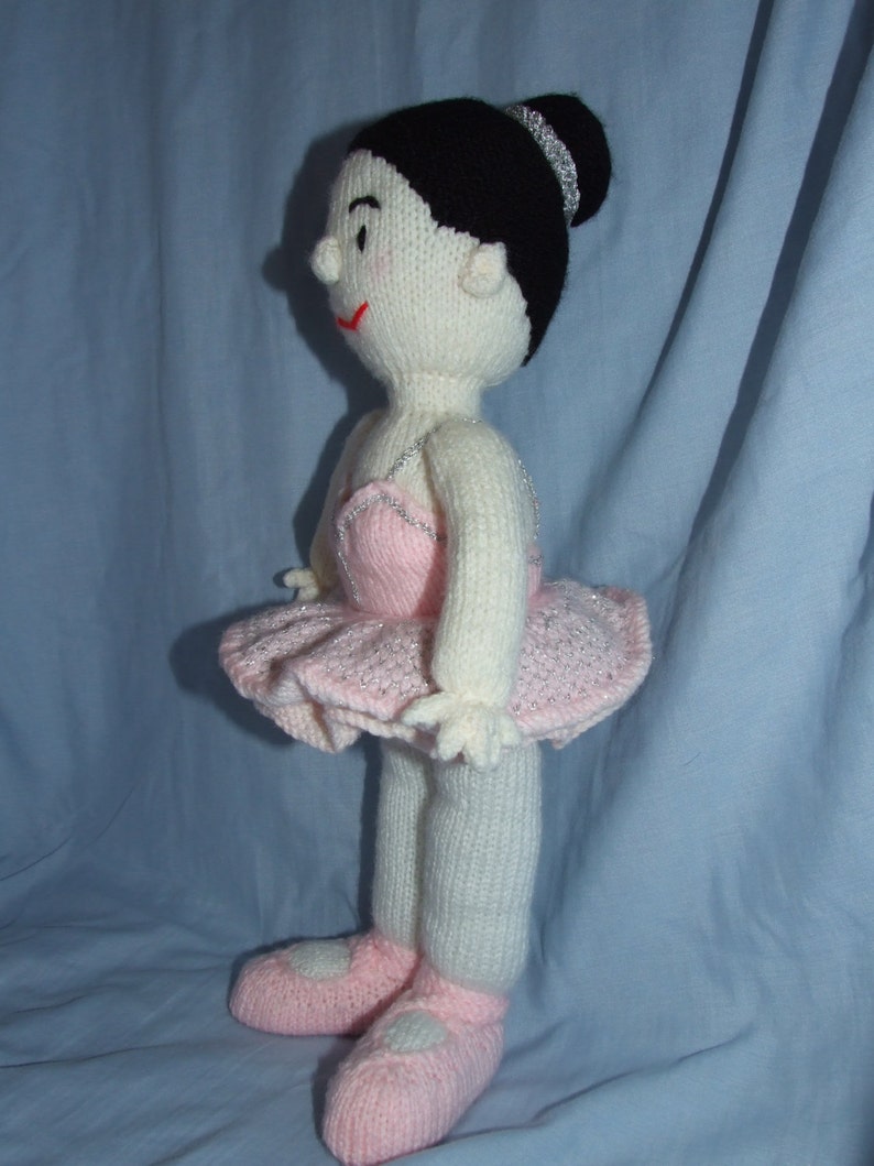 15inch high knitted ballerina doll image 5