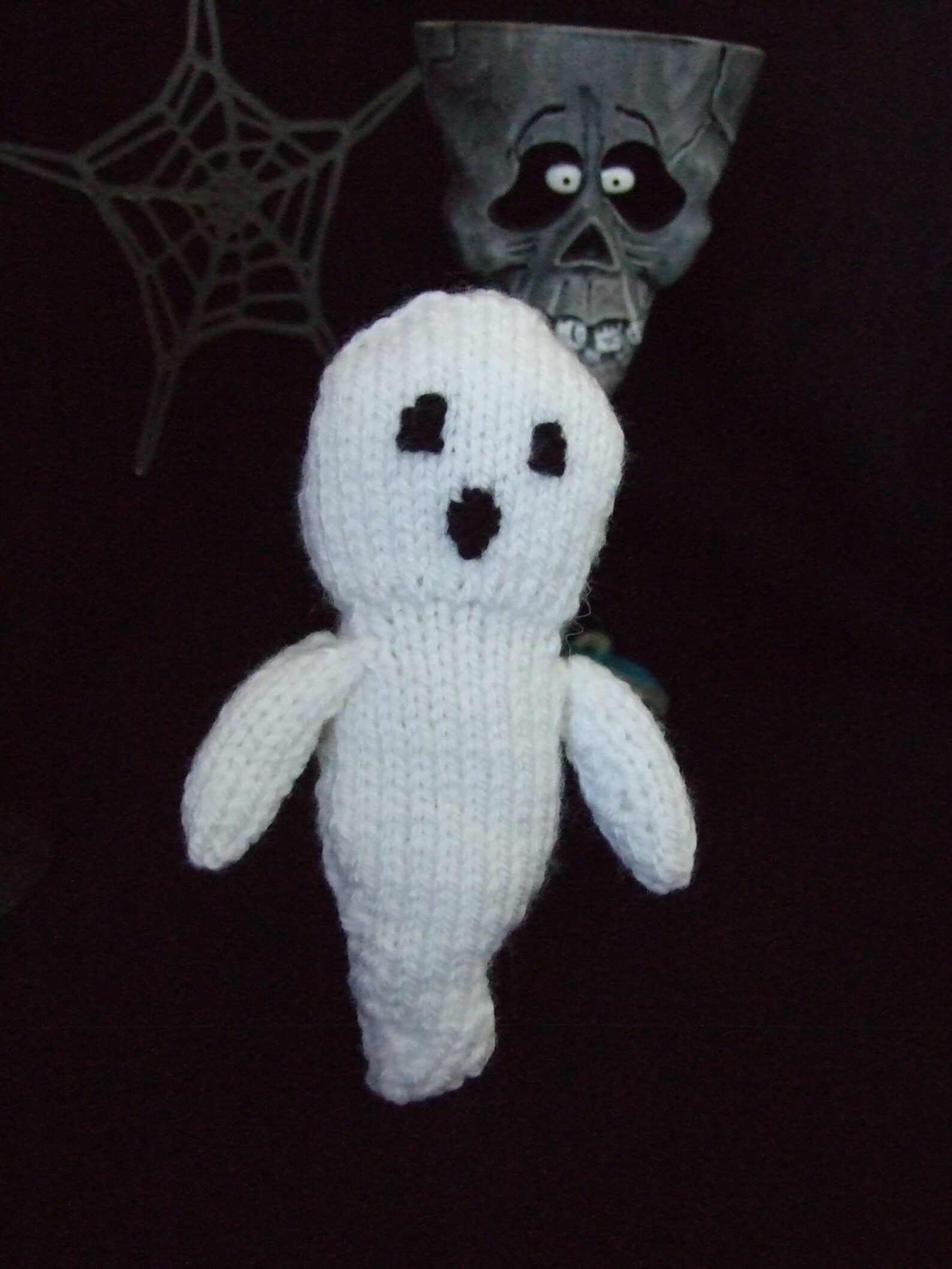 Knitted Ghost Decoration Etsy
