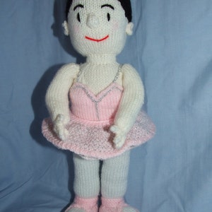 15inch high knitted ballerina doll image 2