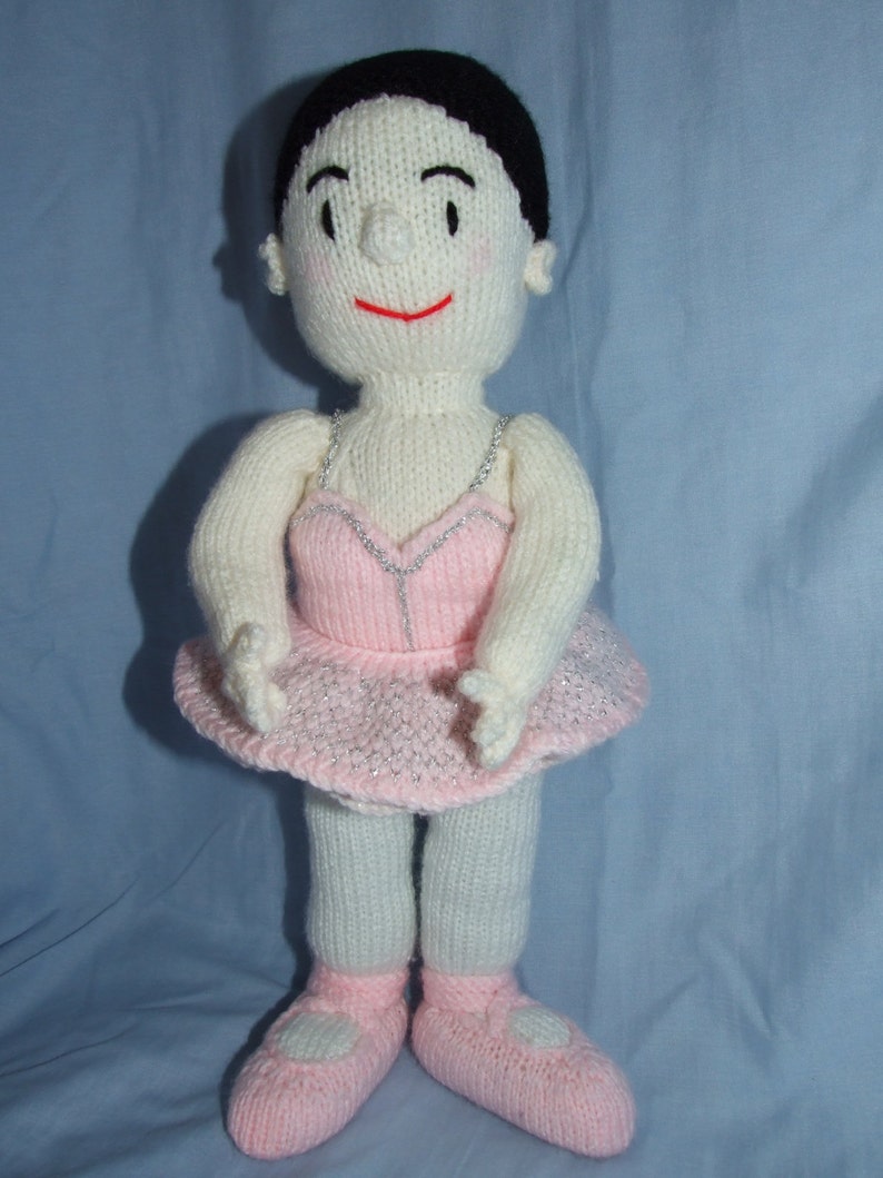 15inch high knitted ballerina doll image 2