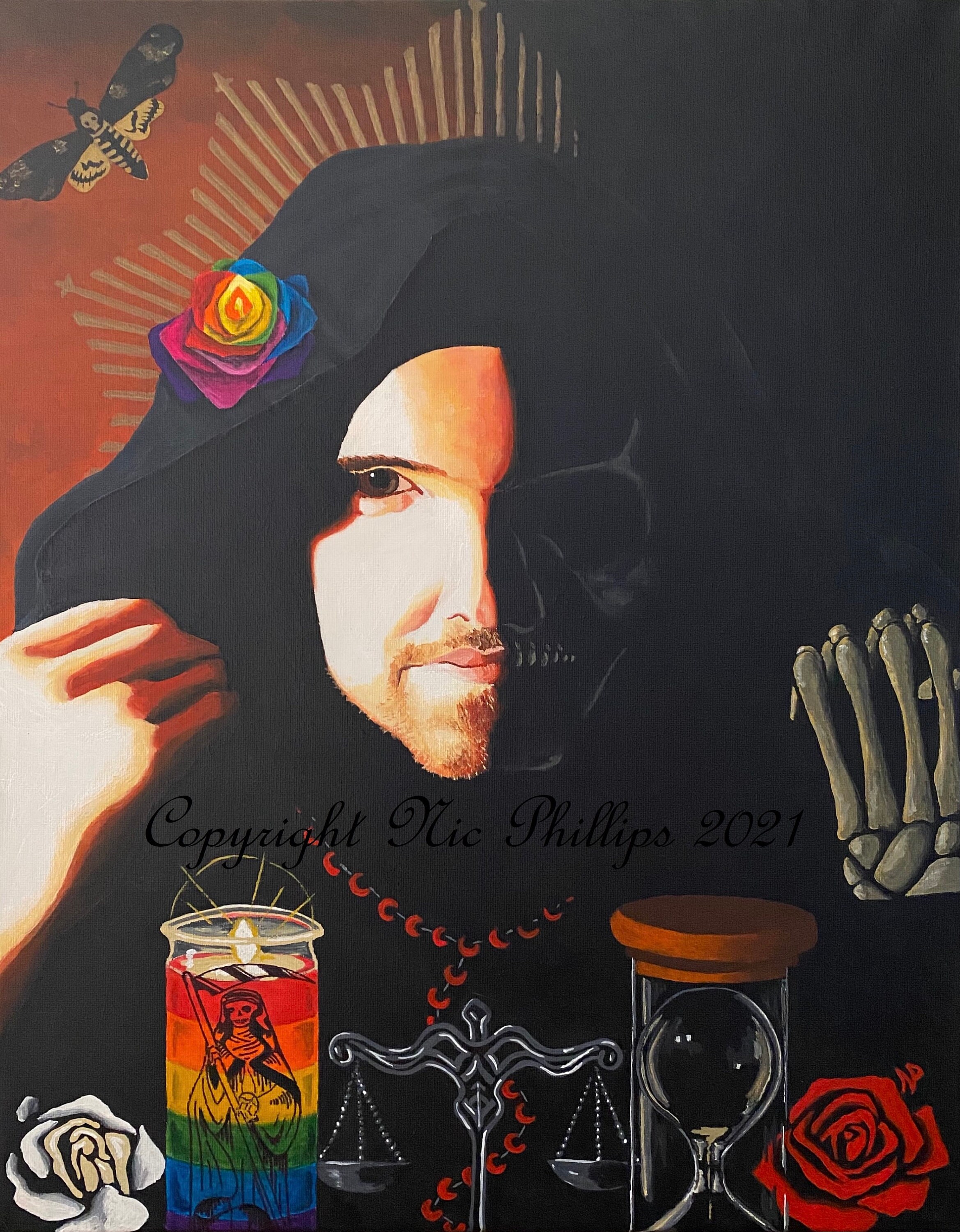 Queering Santa Muerte prints and Cards - Etsy