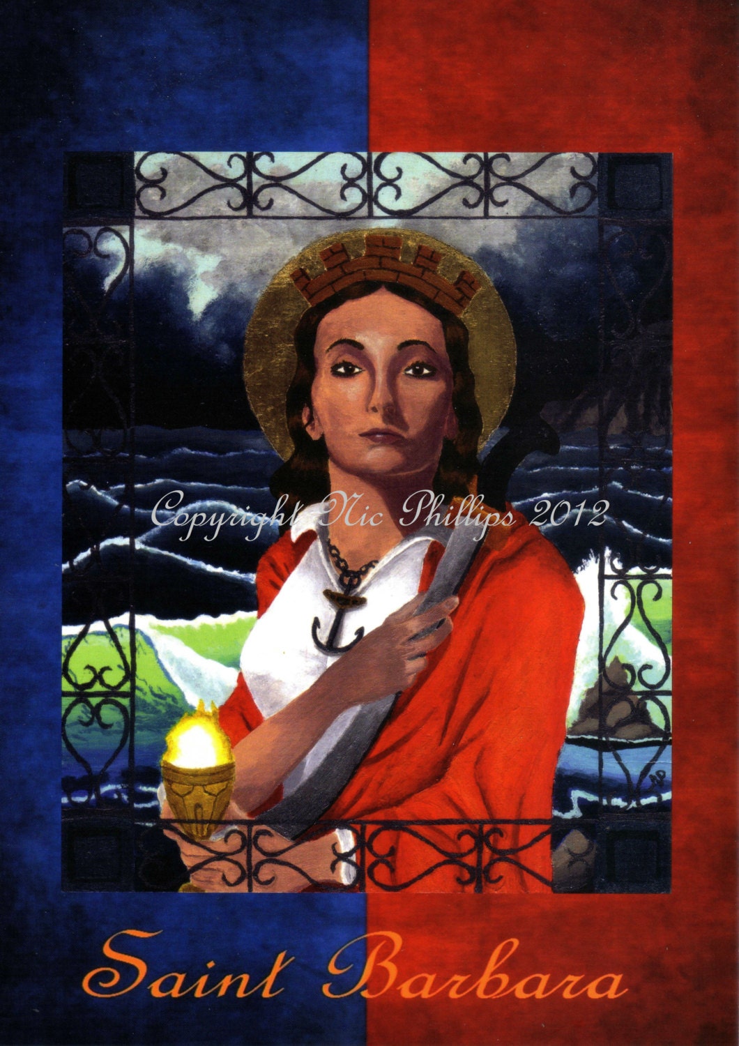 Saint Barbara prints and Cards - Etsy