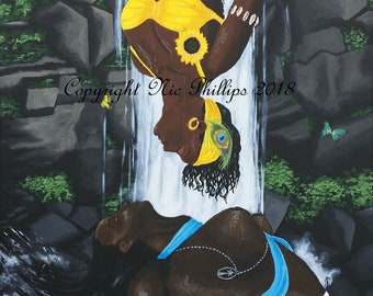 Mothers of Water: Oshun and Yemaya (prints and cards)