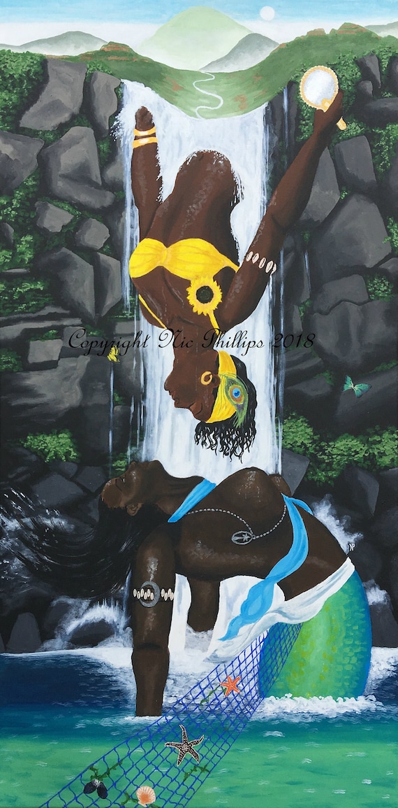 Mothers of Water: Oshun and Yemaya (prints and cards)