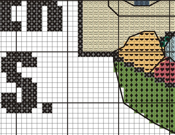 Funny Cross Stitch Pattern Laundry Never Ends - 