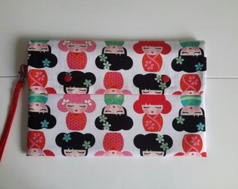 White and Red kawaii shelves pouch