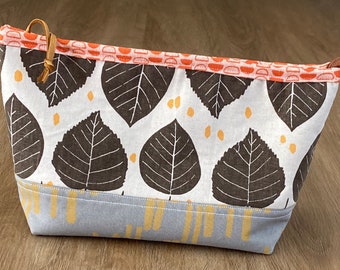 Large Fabric Zippered Storage Bag