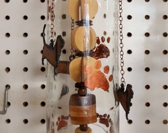 Bottle Wind Chime Copper Paws & Bassets