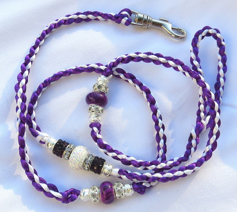 Nylon Braided Beaded Dog Show Leads Etsy