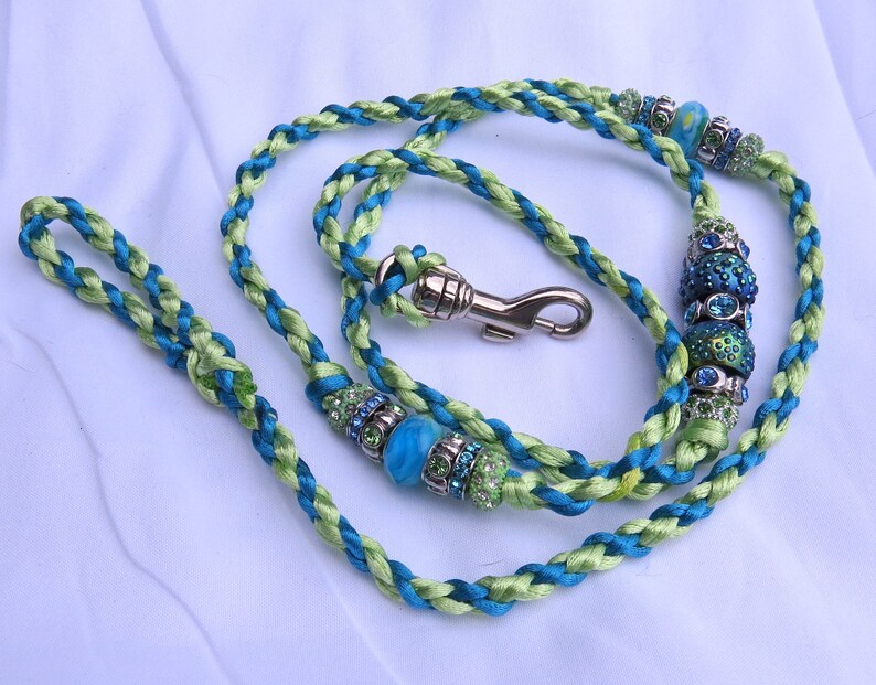 Nylon Braided Beaded Dog Show Leads Etsy