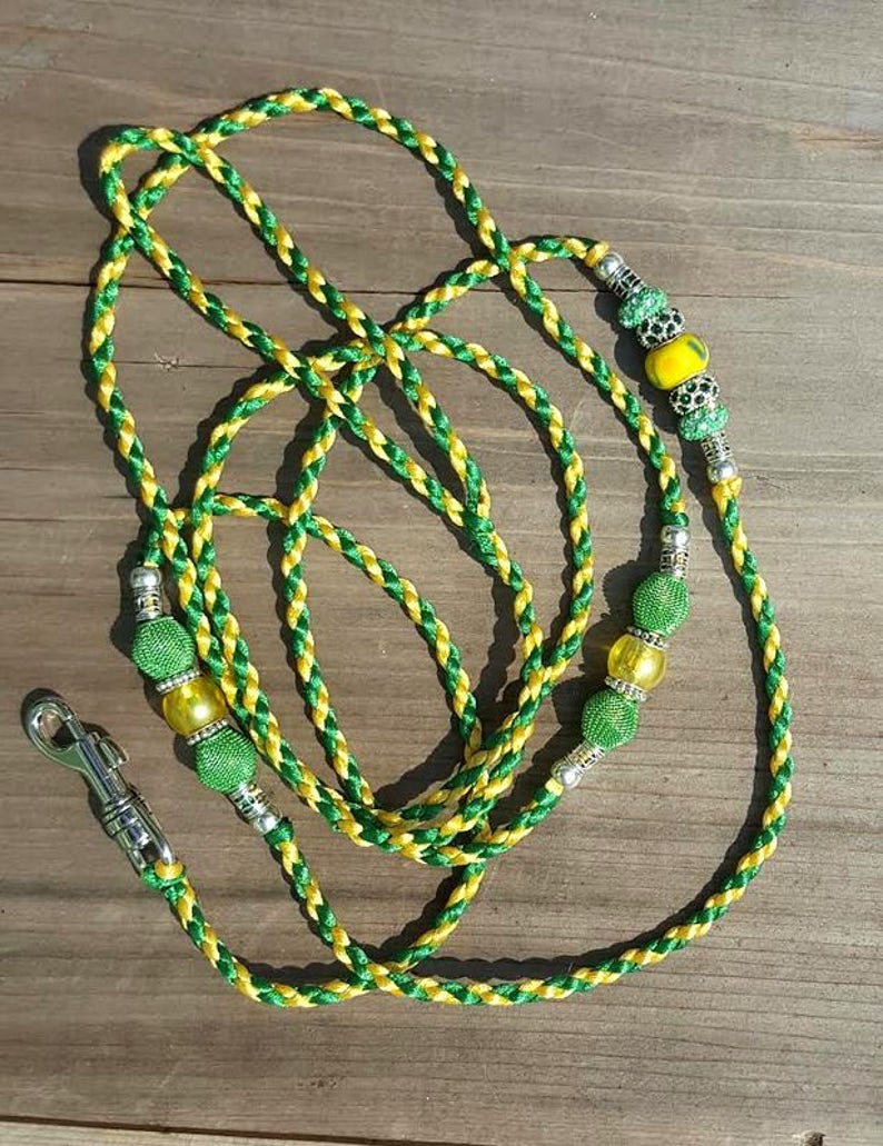 Nylon Braided Beaded Dog Show Leads Etsy