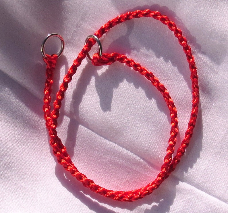 Nylon cord Braided Dog Slip Collar Etsy