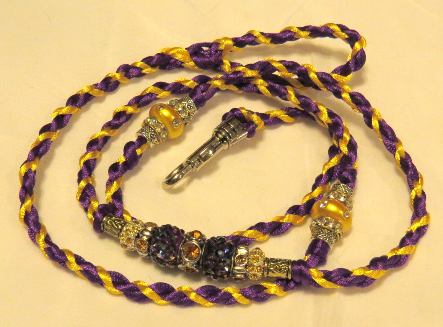Nylon Braided Beaded Dog Show Leads Etsy