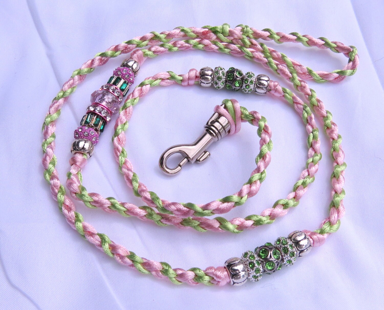 Nylon Braided Beaded Dog Show Leads Etsy