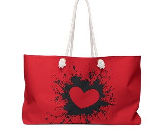 Red tote bag| hearts| Canvas Bag,Extra Large,Huge Tote,Giant Grocery Bag,Maxi Tote Bag ,Oversized,Big,roomy,jumbo,red,carry all,travel bag