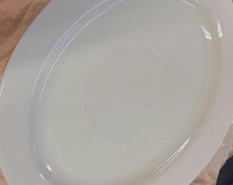 Piatto da portata ovale Fitz and Floyd Everyday White – Piatto in porcellana da 40 cm per il Giorno del Ringraziamento