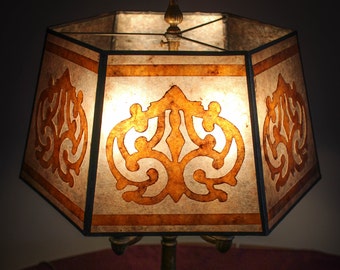 Antique mica lamp shades deals