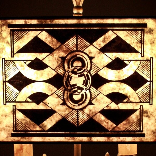 Art Deco Lampshade - Etsy
