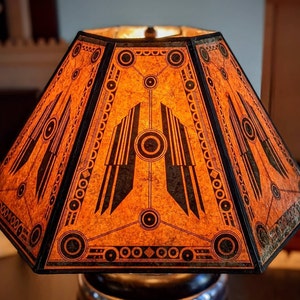 Custom 1930s Style Retro Futurism Mica Shade