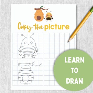 Honey Bee Printable Worksheets for Kids Educational | Etsy