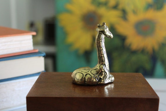 Wood box with Brass Giraffe - image 5