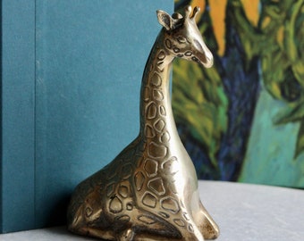 Brass Giraffe Figurine