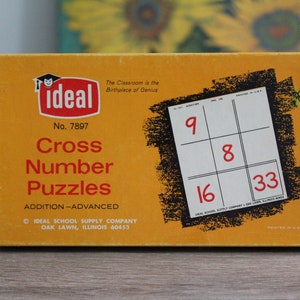 Cross Number Puzzles - Addition - Etsy