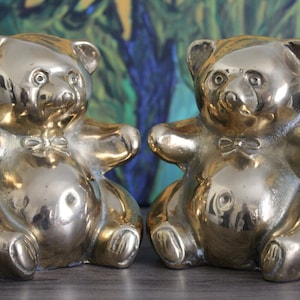 Brass Gummi Bear Bookends