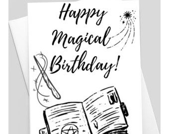 Hocus Pocus Card Birthday Card Happy Birthday - Etsy