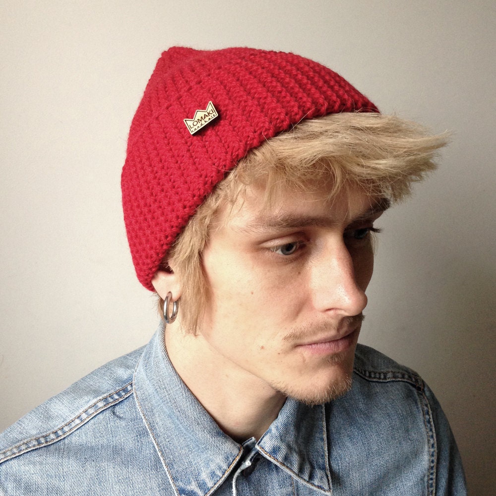 FREE SHIPPING Team Zissou Red Beanie Etsy