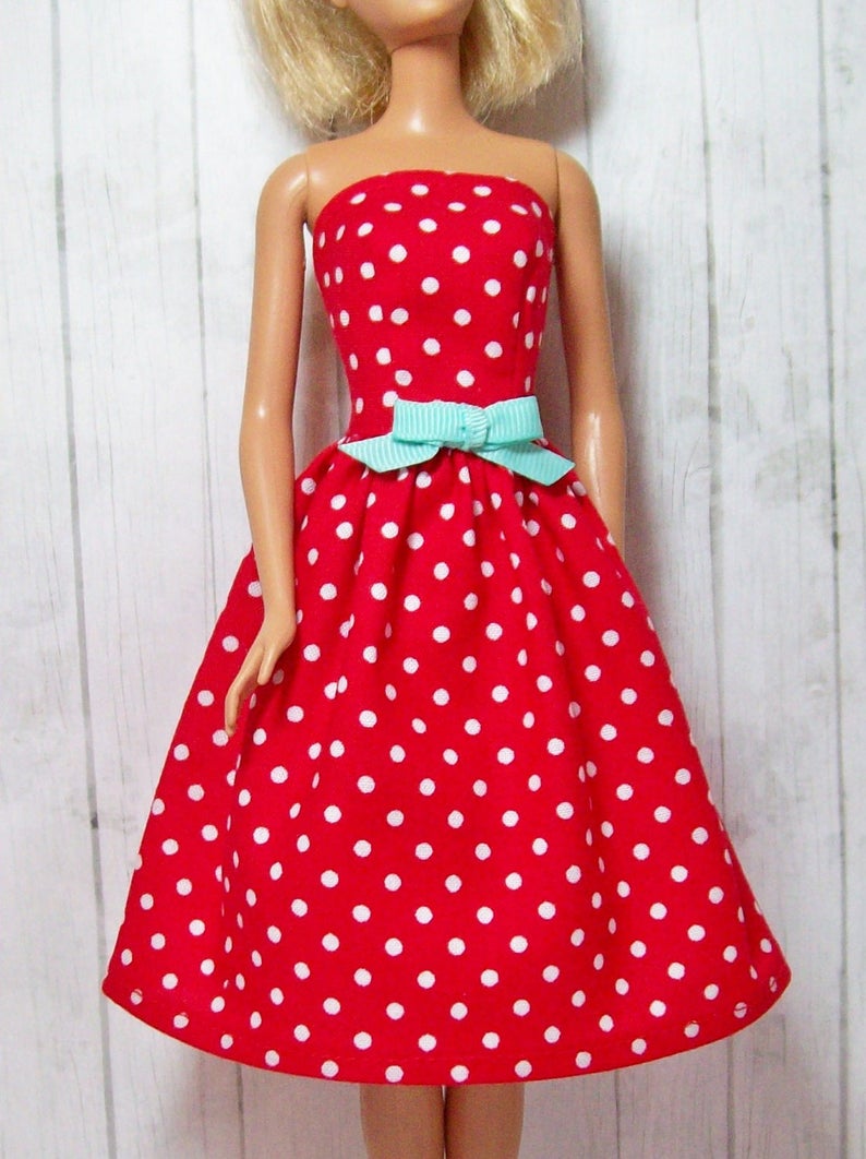 barbie polka dot dress