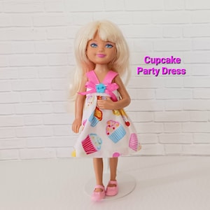 Handmade 5.5&quot; fashion doll clothes - cupcake Party Dress