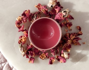 Rose Salve | Herbal Infused All-purpose Salve | All-natural Skincare | Lip and Cuticle Care .5oz