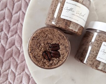 Coffee Sugar Scrub | Emulsified Coffee Infused Hand & Body Sugar Scrub | Made with Coffee Infused Olive Oil