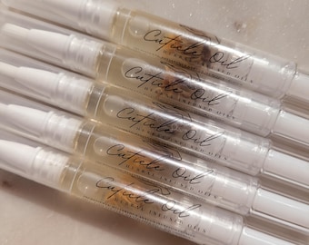 Bolígrafo de aceite para cutículas / Aceite con infusión de hierbas / Tratamiento orgánico para uñas