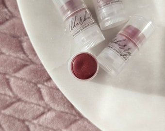 Elderberry | a deep berry tinted lip balm | made with lavender infused grapeseed oil | Mini Lip Balm