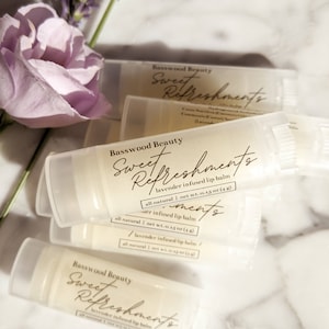Sweet Refreshments | Lavender Infused Lip Balm | Made with Lavender Infused Grapeseed Oil