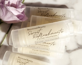 Sweet Refreshments | Lavender Infused Lip Balm | Made with Lavender Infused Grapeseed Oil