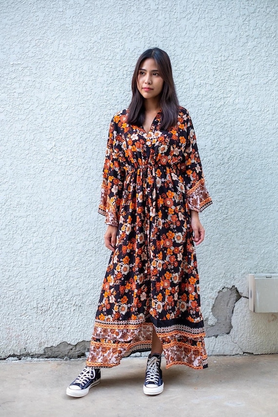 kimono pattern dress bohemian Boho Kimono Dress Sewing Tutorial