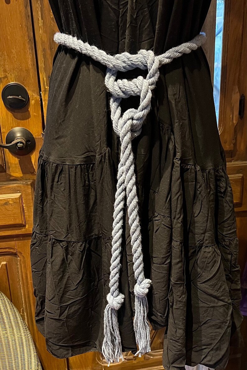 Cotton Rope Knotted Belt, Twisted Boho Festival Hippie Tcotton Wrap ...
