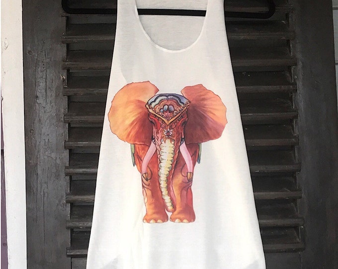 Graphic Tank Top, Boho Tank Top, Hippie Tank Top, Festival Tank Top, Yoga Tank Top Women, Camping  Gypsy Tank Top